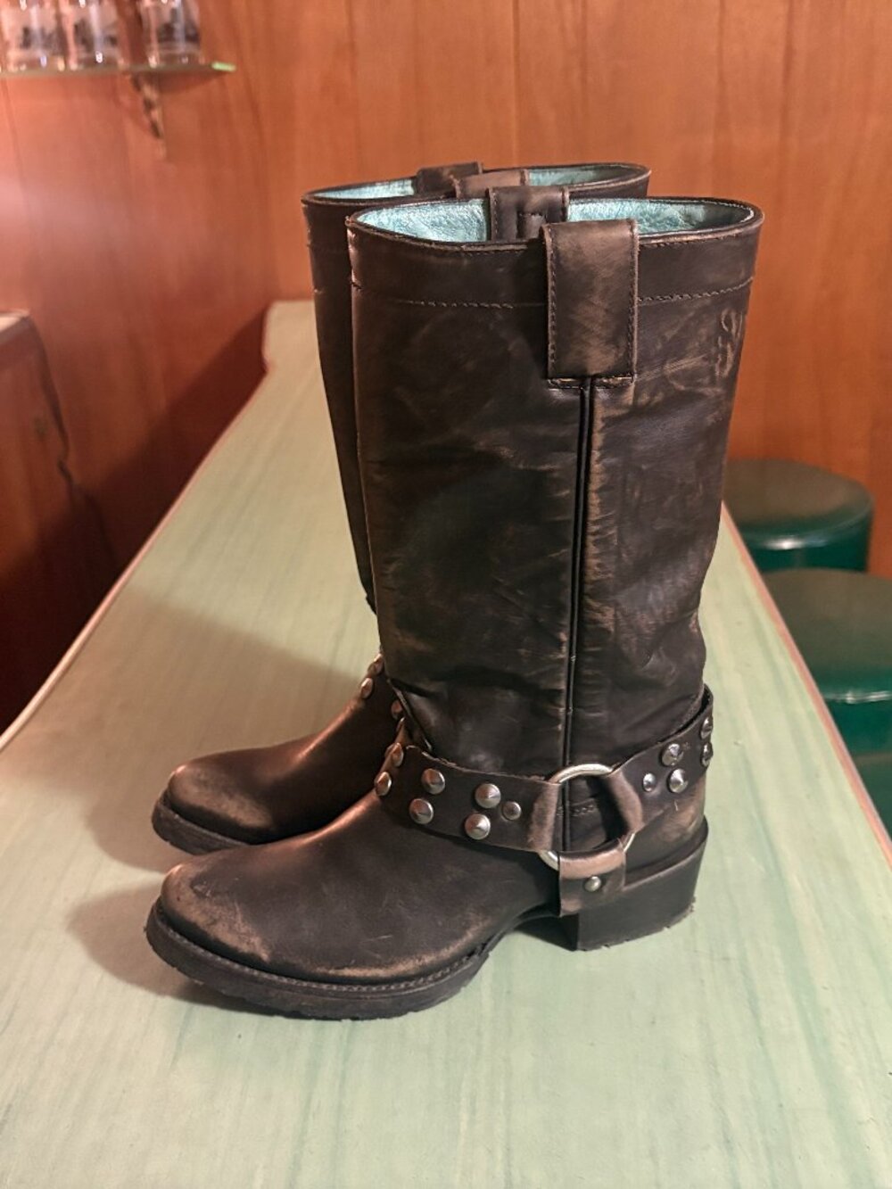 Womens Corral Vintage Harness Studded Boots Size 7 M C2657